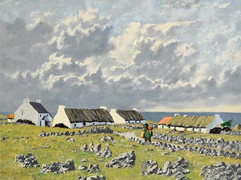 Ciaran Clear, Returning Home from the Market, Achill Island at Morgan O'Driscoll Art Auctions