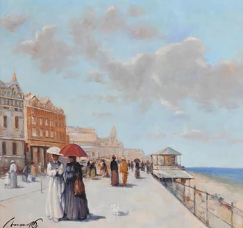 Ken Moroney, Promenade, South of France at Morgan O'Driscoll Art Auctions