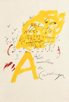 Antoni Tapies, Als Mestres de Catalunya (1974) at Morgan O'Driscoll Art Auctions