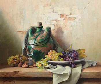 Robert Chailloux, Still Life with Grapes at Morgan O'Driscoll Art Auctions