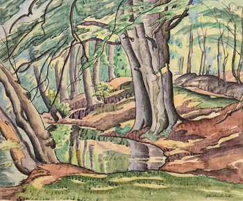 Ethelbert White, A Pool in the Forest (1933) at Morgan O'Driscoll Art Auctions