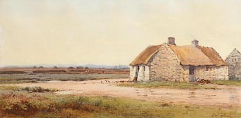 Henry Albert Hartland, Cottage at the Edge of the Bog of Allen at Morgan O'Driscoll Art Auctions