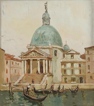 Letitia Marion Hamilton, Church of San Simeone Piccolo, Venice at Morgan O'Driscoll Art Auctions