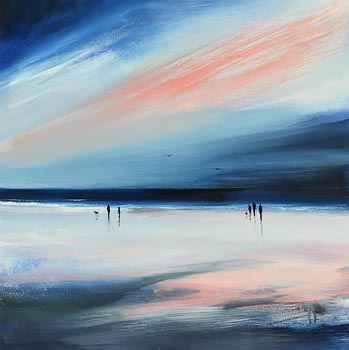 Paula McKinney, Evening Stroll  by the Seashore at Morgan O'Driscoll Art Auctions