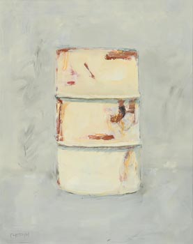 Cherith McKinstry, Rusty Oil Drum at Morgan O'Driscoll Art Auctions