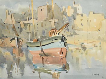 Desmond Carrick, Roundstone Harbour at Morgan O'Driscoll Art Auctions