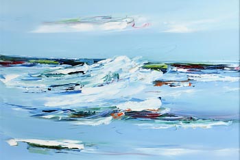 Majella O'Neill Collins, Sea's North of Sherkin Island (2020) at Morgan O'Driscoll Art Auctions