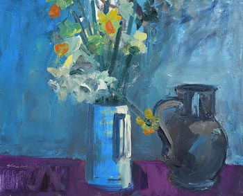 Brian Ballard, Daffodils and Jug (2008) at Morgan O'Driscoll Art Auctions