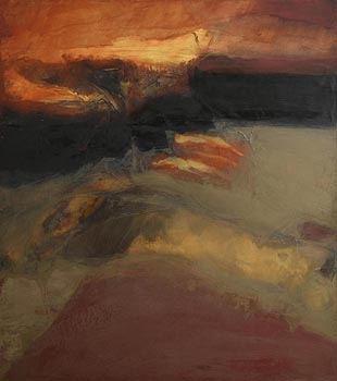 Hughie O'Donoghue, Red Earth VI (1995) at Morgan O'Driscoll Art Auctions
