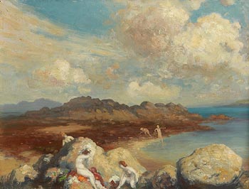 George William Russell, The Bathers at Morgan O'Driscoll Art Auctions