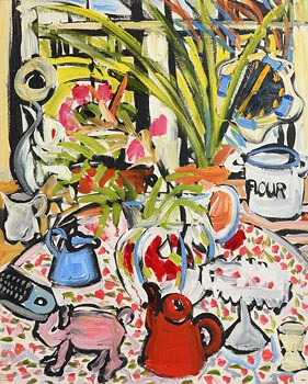 Elizabeth Cope, Still Life on Tabletop (2006) at Morgan O'Driscoll Art Auctions