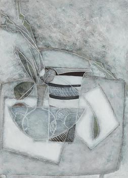 Jane O'Malley, Still Life - Grey (1985) at Morgan O'Driscoll Art Auctions