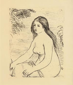 Pierre-Auguste Renoir, Femme nue assise (c.1906) at Morgan O'Driscoll Art Auctions
