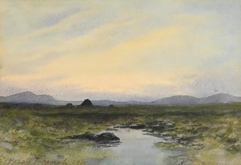 William Percy French, Evening O'er the Hills, Co. Donegal (1911) at Morgan O'Driscoll Art Auctions