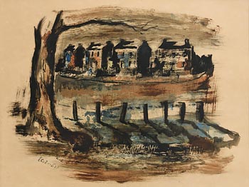 Seamus O'Colmain, The Royal Canal at Morgan O'Driscoll Art Auctions