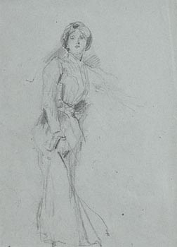 John Butler Yeats, Female Portrait (Possibly Hazel Lavery) at Morgan O'Driscoll Art Auctions