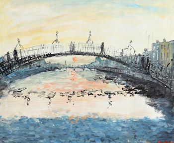 Marie Carroll, Ha'Penny Bridge at Morgan O'Driscoll Art Auctions