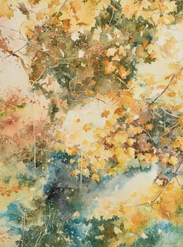 Maurice Henderson, Autumn Leaves, Dargle River (1983) at Morgan O'Driscoll Art Auctions