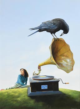 Jimmy Lawlor, The Music Lesson at Morgan O'Driscoll Art Auctions