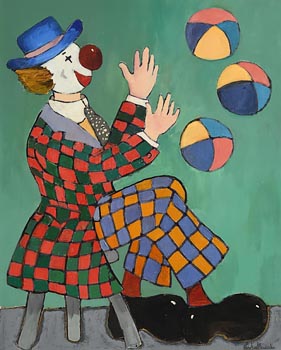 Juggling Clown at Morgan O'Driscoll Art Auctions