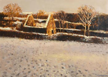Trevor Geoghegan, Winter Ruins at Morgan O'Driscoll Art Auctions