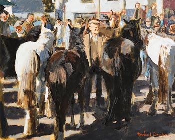 Rowland Davidson, Smithfield Horse Fair at Morgan O'Driscoll Art Auctions