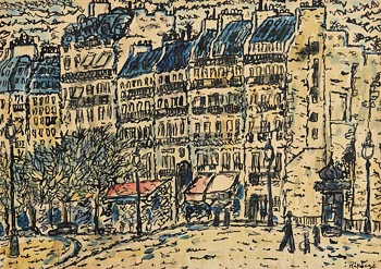 Basil Ivan Rakoczi, Parisian Street Scene at Morgan O'Driscoll Art Auctions