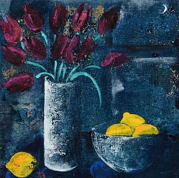 David Gordon Hughes, Tulips and Lemons at Morgan O'Driscoll Art Auctions