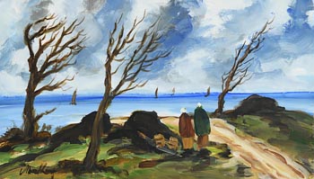 Markey Robinson, Shawlies by the Shore at Morgan O'Driscoll Art Auctions