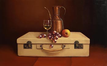 David French, Still Life on Suitcase (2011) at Morgan O'Driscoll Art Auctions