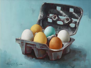 David French Le Roy, Still Life with Eggs (2014) at Morgan O'Driscoll Art Auctions