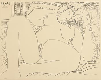 Pablo Picasso, Nude at Morgan O'Driscoll Art Auctions
