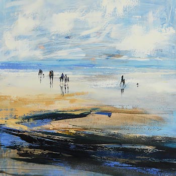 Paula McKinney, Early Morning Beach Stroll at Morgan O'Driscoll Art Auctions