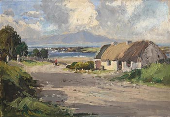 Rowland Hill, The Mournes from Dundrum at Morgan O'Driscoll Art Auctions