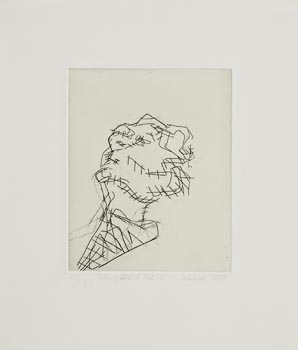 Frank Auerbach, Reclining Head of Julia (1998) at Morgan O'Driscoll Art Auctions