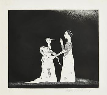 David Hockney, Old Rinkrank Threatens the Princess at Morgan O'Driscoll Art Auctions