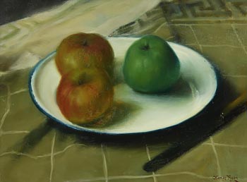 Thomas Ryan, Still Life - Apples (1978) at Morgan O'Driscoll Art Auctions