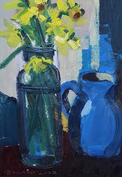 Brian Ballard, Still Life with Jug of Flowers (2002) at Morgan O'Driscoll Art Auctions