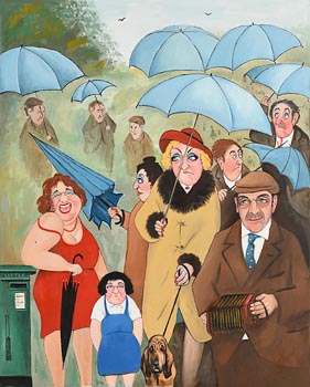 John Schwatschke, Les Vrais Parapluies at Morgan O'Driscoll Art Auctions