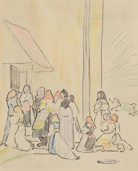 Mary Swanzy, Pilgrims at Morgan O'Driscoll Art Auctions