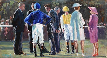 Parade Ring Conversations, Leopardstown at Morgan O'Driscoll Art Auctions