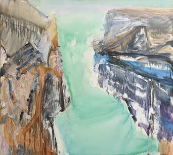 Barrie Cooke, Rakaia Gorge I (1988) at Morgan O'Driscoll Art Auctions