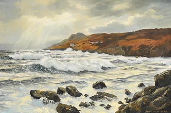 Neville Henderson, Stormy Weather, Howth Head (1989) at Morgan O'Driscoll Art Auctions