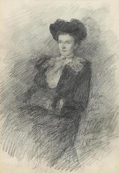 John Butler Yeats, Seated Lady (1902) at Morgan O'Driscoll Art Auctions