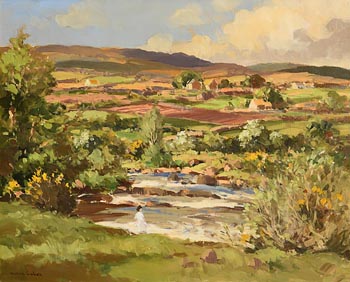 Maurice Canning Wilks, In the Slieve Lamagan Valley, Mourne Mountains at Morgan O'Driscoll Art Auctions
