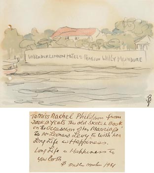 Jack Butler Yeats, Linden Hotel and Pension Willy Mundore at Morgan O'Driscoll Art Auctions