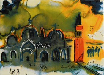 Salvador Dali, St. Mark's Square, Venice (1980) at Morgan O'Driscoll Art Auctions
