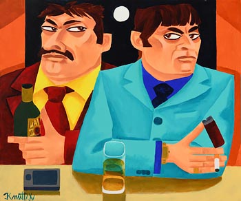Graham Knuttel (1954-2023), The Gangsters at Morgan O'Driscoll Art Auctions