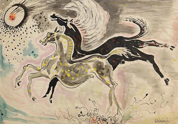 Basil Ivan Rakoczi, Wild Horses at Morgan O'Driscoll Art Auctions