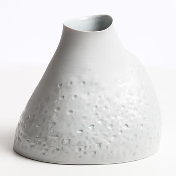 Sara Flynn, Ice White Pressed Vessel (2012) at Morgan O'Driscoll Art Auctions